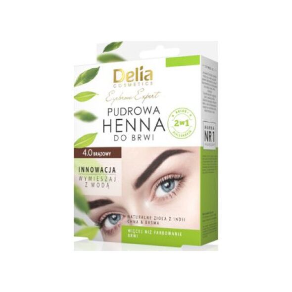 Delia Pudrowa henna do brwi 0.4 Brązowa 8607893 5901350488973