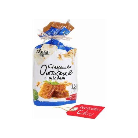 Ania Ciasteczka owsiane z miodem 150 g 8618114 5903453002056