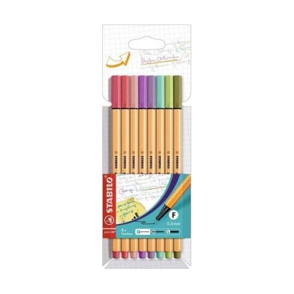 Stabilo Cienkopis Point 88 pastel 8szt etui STABILO 8618362 4006381574808