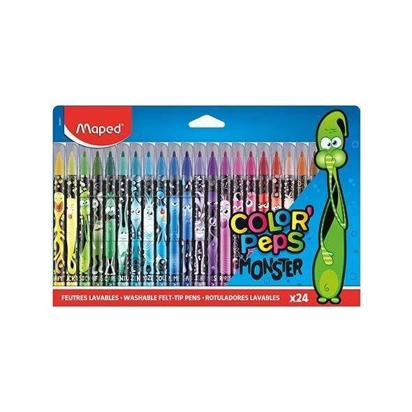 Maped Flamastry Colorpeps Monster 24 kolory 8618620 3154148454014