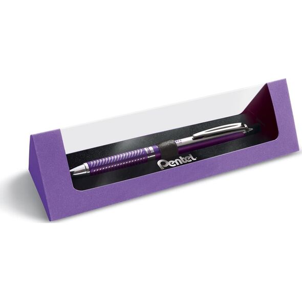 Pióro kulkowe pentel BL407 fioletowa obudowa tusz niebieski 8651463 5902894022722