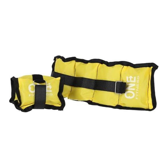 One Fitness Obciążniki 2 X 1.5 Kg One Fitness (Ww02) Yellow 8668708 5907695532326