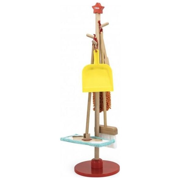 Viga Toys Drewniany Zestaw Narzędzi do Sprzątania 6 el. 8686555 6971608445675