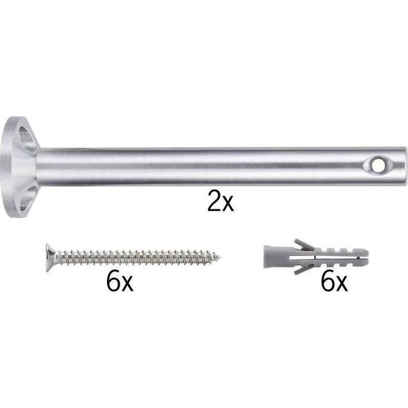 Paulmann System linkowy wspornik sufitowy 1 para, chrom, fi16mm 8687279 4000870178065