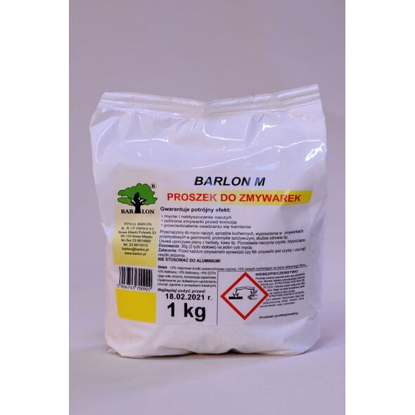 Barlon Barlon M - Proszek do mycia naczyń w zmywarkach, antykorozyjny - 1 kg 8698047 5906743700922
