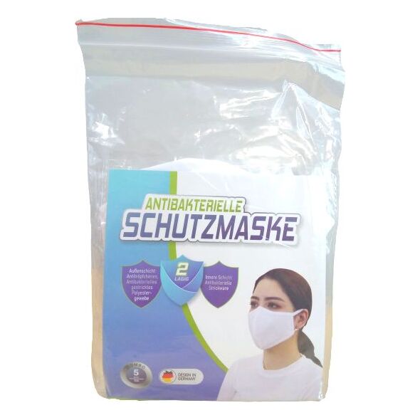 Maseczki ochronne, wielorazowe, białe - 5 sztuk 8860326 8935299001556
