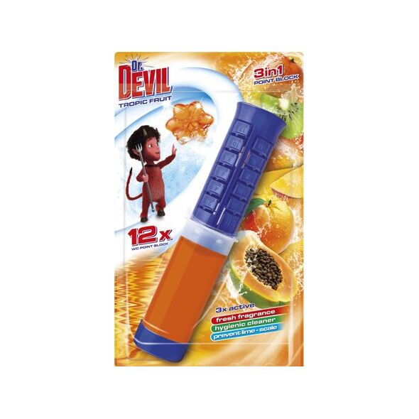 Dr. Devil Dr. Devil - Odświeżacz do WC w formie krążków żelowych - Tropic Fruit 8860332 8595025831149