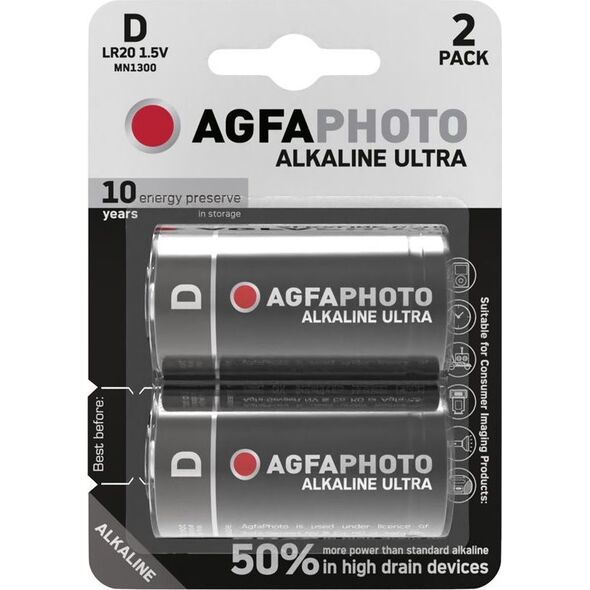 AgfaPhoto Bateria LR20 2 szt. 8935660 4250175851860