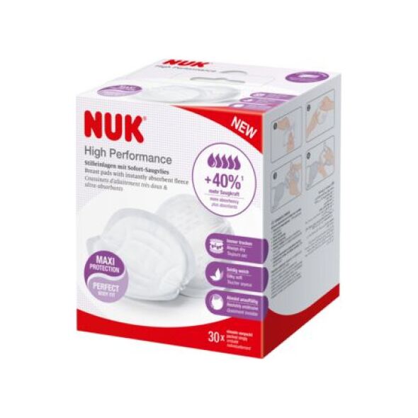 NUK Wkładki laktacyjne High Performance - 30 szt. 252134 Nuk 8948022 4008600384946