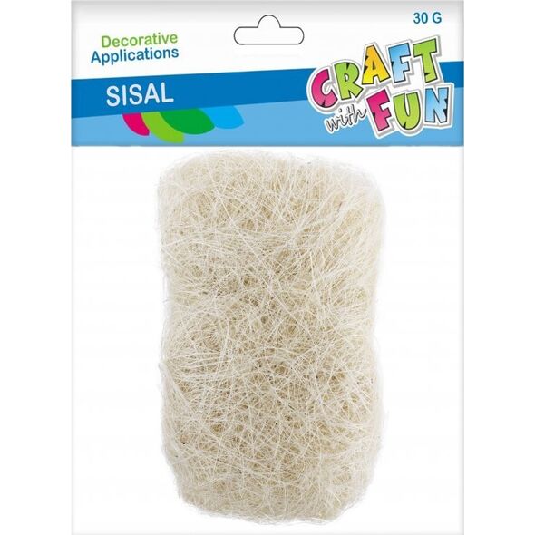 Craft with Fun OZDOBA DEK SIZAL ECRU 30G CF 12/96 9048609 5908275168751