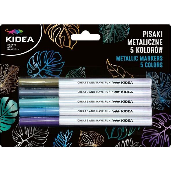 Derform Pisaki metaliczne 5 kolorów KIDEA 9136761 5901130085309
