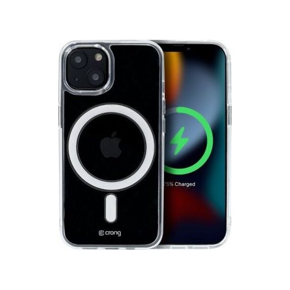 Crong Crong Clear MAG Cover - Etui iPhone 13 mini MagSafe (przezroczysty) 9223135 5904310700023
