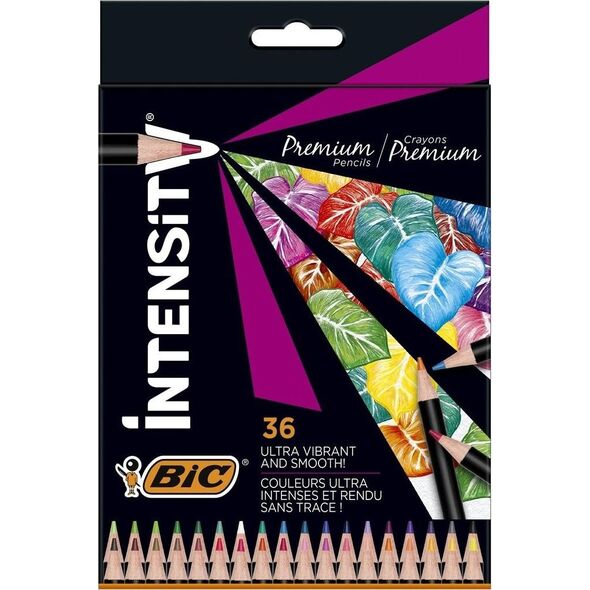 Bic Kredki ołówkowe Intensity Premium 36 kolorów BIC 9352759 3086123651982