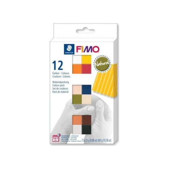 Staedtler Fimo Soft 12x25g kolory Natural 9357043 4007817053430
