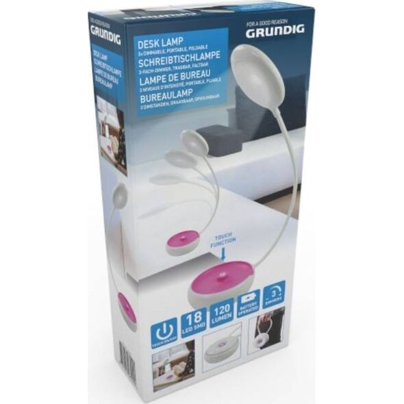 Lampka biurkowa Grundig różowa  (8711252032290PINK) 9381759 5904501200189