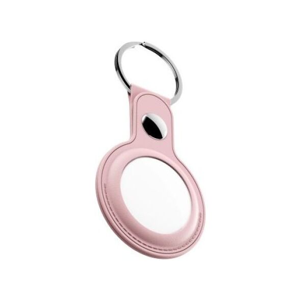 KeyBudz KeyBudz AirTag Keyring - skórzane etui ochronne do AirTag 2- pack (Blush Pink) 9388140 810082990119