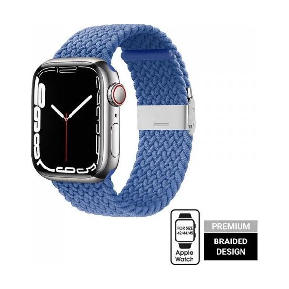 Crong Pasek pleciony Crong Wave Band do Apple Watch 42/44/45 mm niebieski 9469386 5904310700368