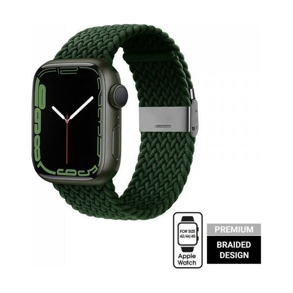 Crong Pasek pleciony Crong Wave Band do Apple Watch 42/44/45 mm zielony 9469388 5904310700344