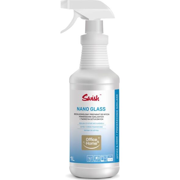 Swish Swish Nano Glass - Płyn do mycia szyb z nanotechnologią - 1 l 9483707 5907662640993