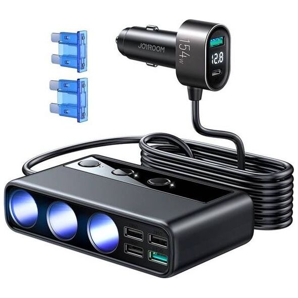 Joyroom JR-CL06 Jednoczęściowa 4x USB-A 3.6 A  (JYR058BLK) 9540852 6941237165121