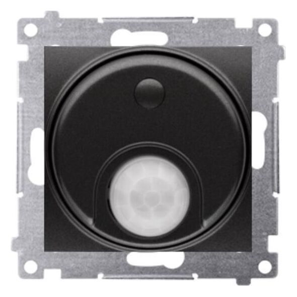 Kontakt-Simon Simon 54 Łącznik z czujnikiem ruchu z przekaźnikiem (moduł) 8(2) A 230V czarny mat wymagana instalacja 3-przew. DCR10P.01/49 9643828 5902787871598