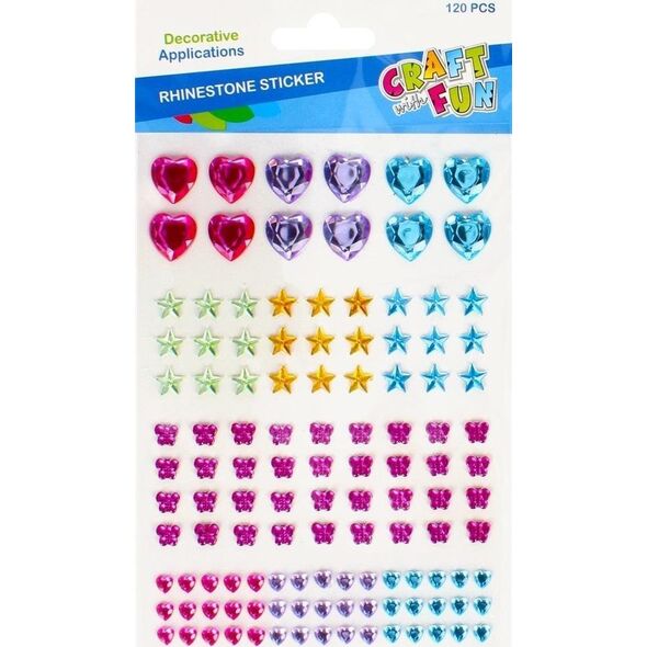 Craft with Fun OZDOBA DEK KRYSZT SPRZYL KOL CF 120SZT MIX B/C 9699972 5908275191759