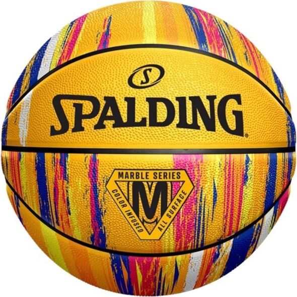 Spalding Spalding Marble Ball 84401Z Żółte 7 9704594 689344406503