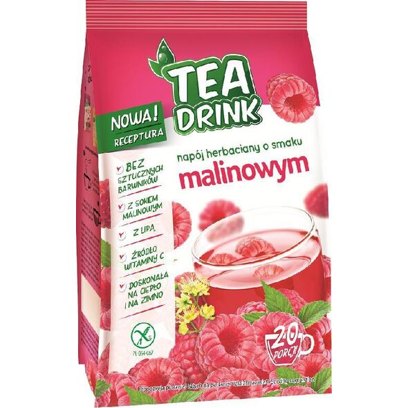 Celiko Napój herbaciany o smaku malinowym w proszku 300 g 9909159 5900038006928