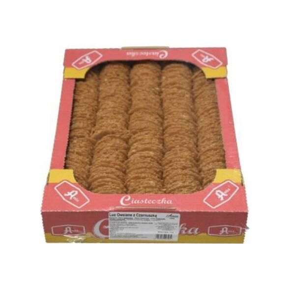 Ania Ciasteczka owsiane z czarnuszką Luz 1 kg 9914228 5903453007464