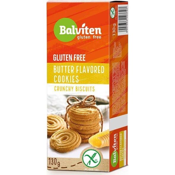 BALVITEN Herbatniki kruche maślane bezglutenowe 130 g 9914720 5907653103797
