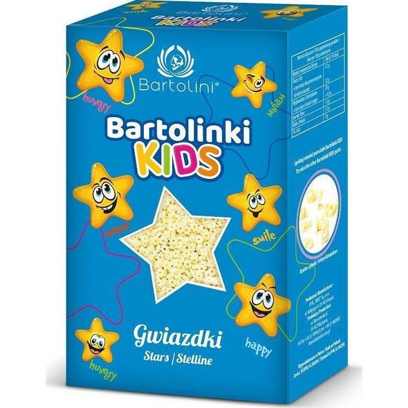Bartolini Makaron dla dzieci Gwiazdki 250 g 9914725 5901902000066