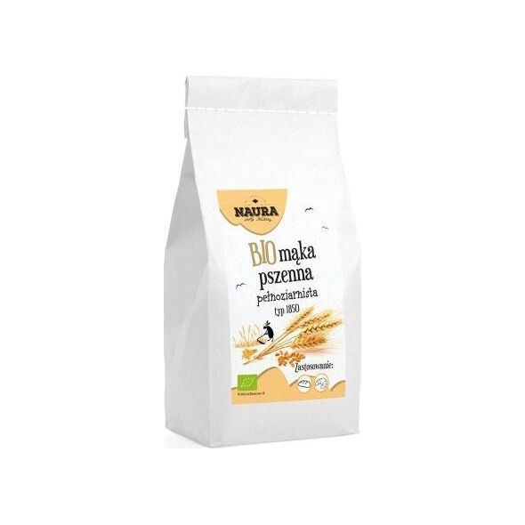 Naura Mąka pszenna pełnoziarnista typ 1850 BIO 1 kg 9915207 5902444122124