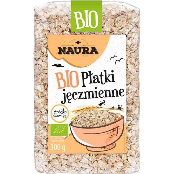 Naura Płatki jęczmienne BIO 300 g 9915218 5902444122742