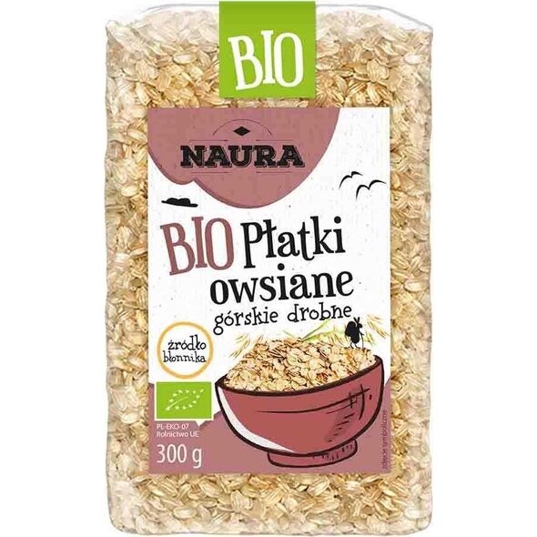 Naura Płatki owsiane górskie BIO 300 g 9915767 5902444122346
