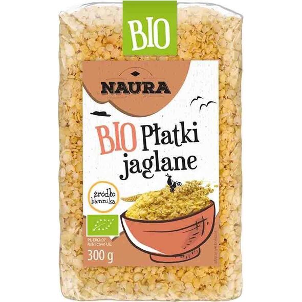 Naura Płatki jaglane BIO 300 g 9915768 5902444122353