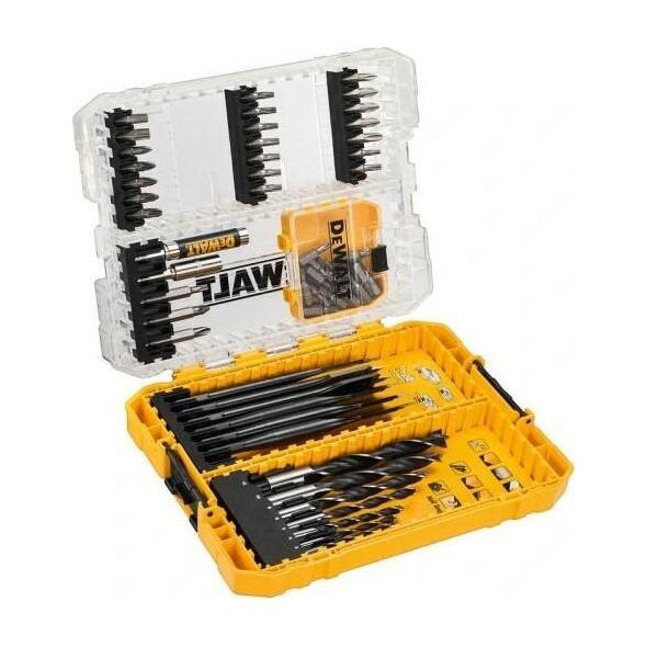 Dewalt Zestaw wierteł do drewna i bitów 57cz. (DT70768-QZ) 9921047 5054905290108