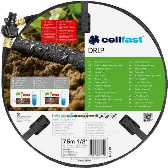 Cellfast C.WĄŻ NAWADNIAJĄCY DRIP 1/2" C19-004 9921382 5907512608821