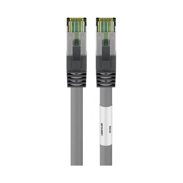 Goobay Kabel patchowy RJ45 (CAT 6A, 500 MHz) z surowym kablem CAT 8.1 S/FTP, - Długość kabla 10 m 10013407 4040849551413