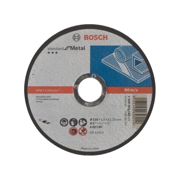 Bosch Bosch cutting disc Standard for Metal 125 x 1.6 mm (A 60 T BF) 10034204 3165140658249