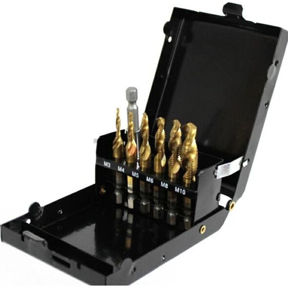 Wiertło Silver WIERTŁA GWINTUJĄCE ZESTAW M3-M10 7el. /SILVER EX11536 9922268 5907589366747