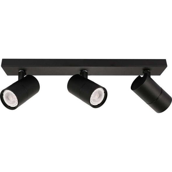 Lampa sufitowa Italux Plafon LAMPA sufitowa LACONI SPL-2813-3B-BL Italux metalowa OPRAWA regulowane reflektorki na listwie czarne 9932849 5900644314899