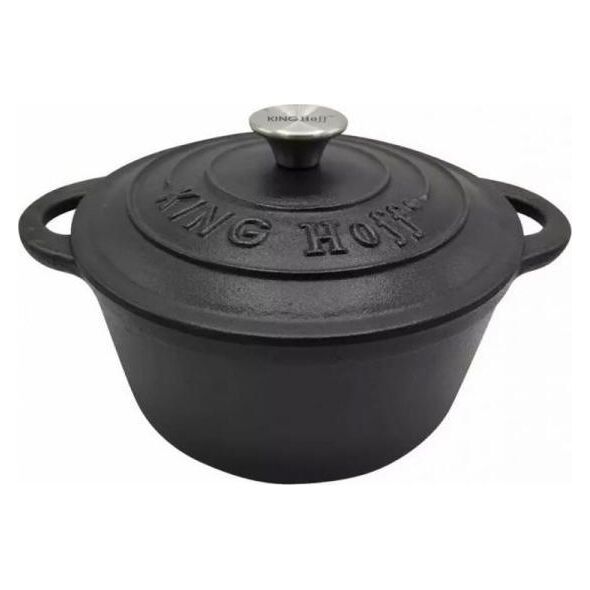 KingHoff GARNEK ŻELIWNY 22cm 2,4L KINGHOFF KH-1523 9943903 5908287215238
