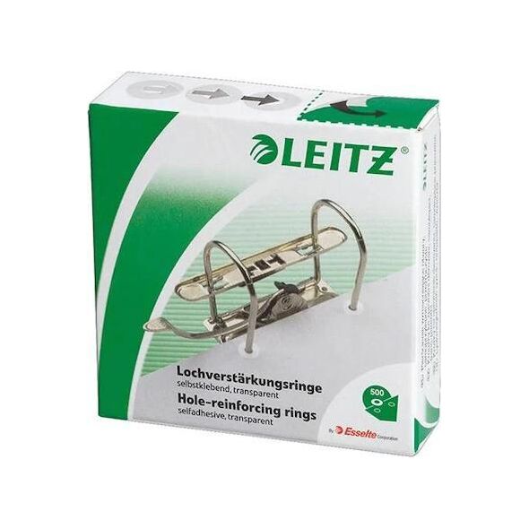 Segregator Leitz Pierścienie wzmacniające otwory Leitz, biały 500 szt. 17060000 10087519 4002432302918