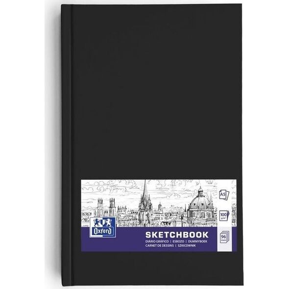 Oxford Szkicownik SKETCHBOOK szyty A5 96k 100g czarny 400152622 OXFORD 10089833 5904017390862