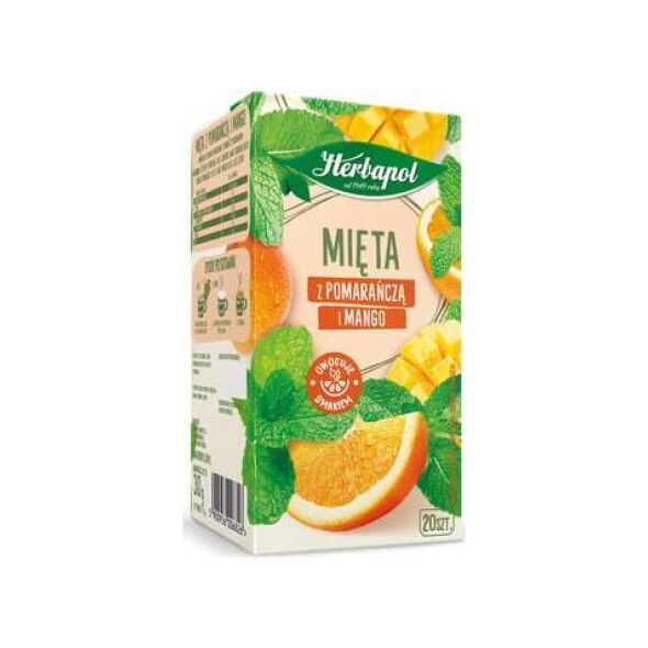 Herbapol Herbata HERBAPOL Zielnik Polski Mięta z Pomarańczą i Mango 20tb/35g 10090171 5900956006826