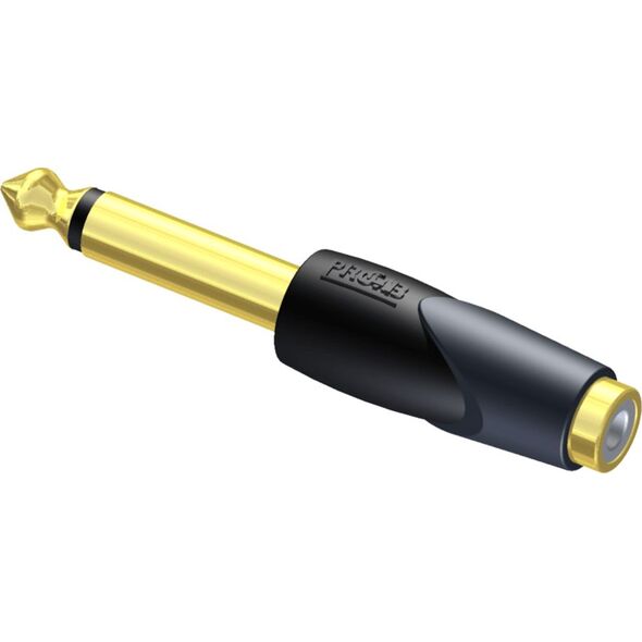 Adapter AV Procab Jack 6.3mm - RCA (Cinch) czarny (CLP104) 10191177 5414795020795
