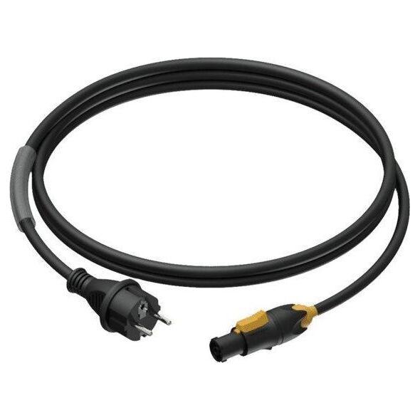 Kabel zasilający Procab Procab PRP433/3 Power cable - schuko male - powerCON TRUE1 female - 3 x 1.5 mm² 3 meter 10192012 5414795040991