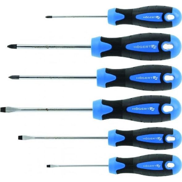 Högert Technik Wkrętaki zestaw 6 szt., stal S2 HT1S095 10249942 5902801205064