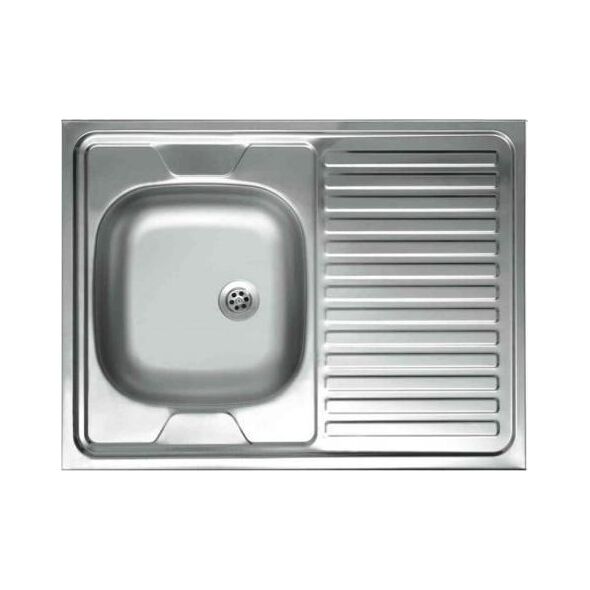 Zlewozmywak Kuchinox  jednokomorowy nakładany z syfonem 60x80 cm 10585546 5907791150554