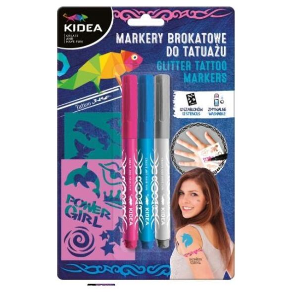 Kidea Markery do tatuażu z szablonami Kidea 10591105 5901130089888